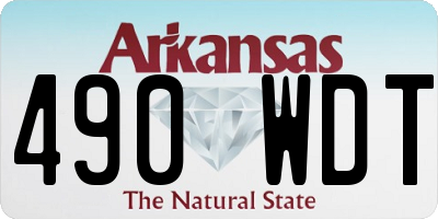 AR license plate 490WDT
