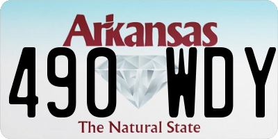AR license plate 490WDY