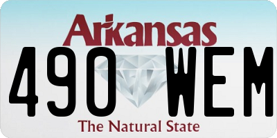 AR license plate 490WEM
