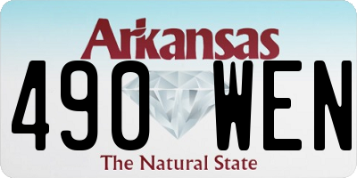 AR license plate 490WEN