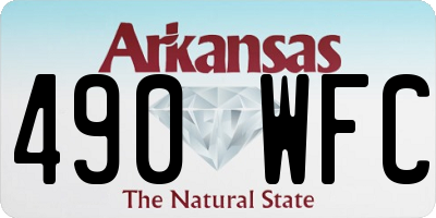 AR license plate 490WFC