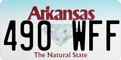AR license plate 490WFF