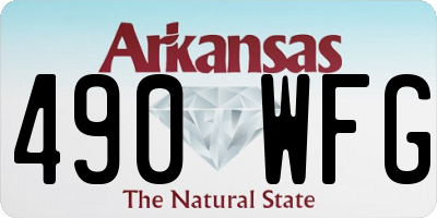 AR license plate 490WFG