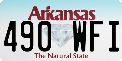 AR license plate 490WFI