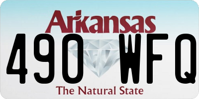 AR license plate 490WFQ