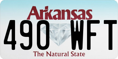 AR license plate 490WFT