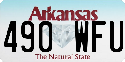 AR license plate 490WFU