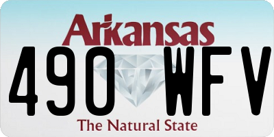 AR license plate 490WFV