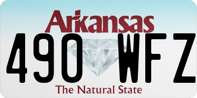 AR license plate 490WFZ