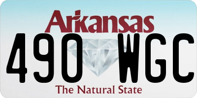 AR license plate 490WGC