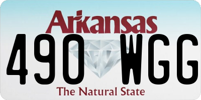 AR license plate 490WGG