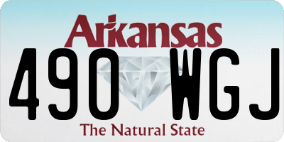 AR license plate 490WGJ