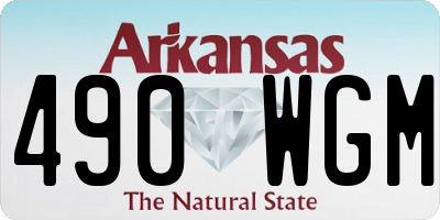 AR license plate 490WGM