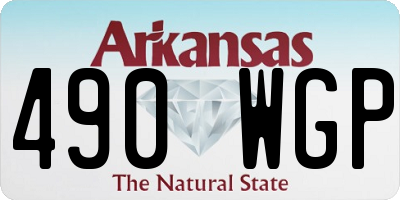 AR license plate 490WGP