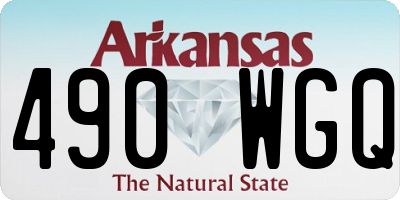 AR license plate 490WGQ