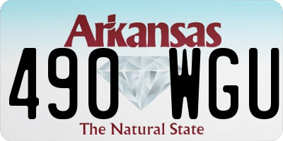 AR license plate 490WGU