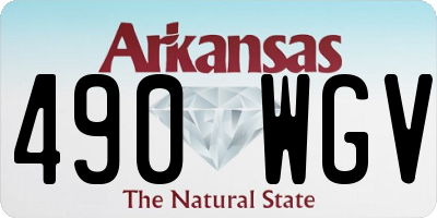 AR license plate 490WGV