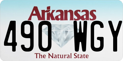 AR license plate 490WGY
