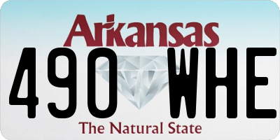 AR license plate 490WHE
