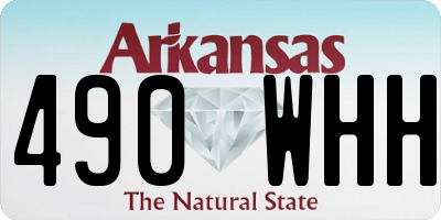 AR license plate 490WHH
