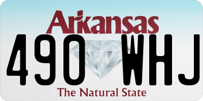 AR license plate 490WHJ