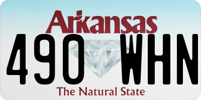 AR license plate 490WHN