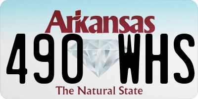 AR license plate 490WHS