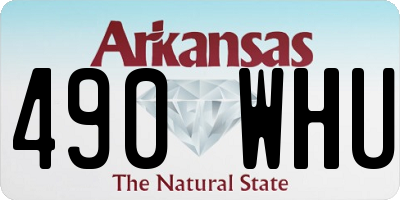 AR license plate 490WHU