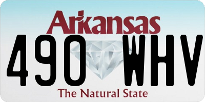 AR license plate 490WHV