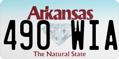 AR license plate 490WIA