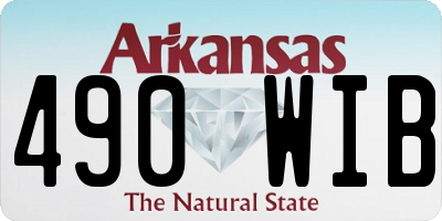 AR license plate 490WIB