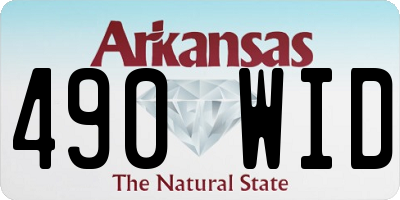 AR license plate 490WID