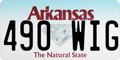 AR license plate 490WIG