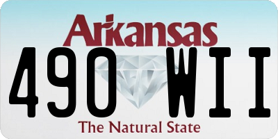 AR license plate 490WII