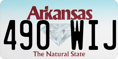 AR license plate 490WIJ