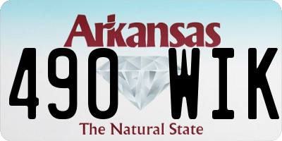 AR license plate 490WIK