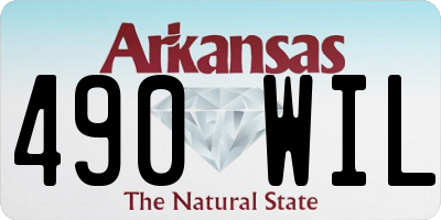 AR license plate 490WIL