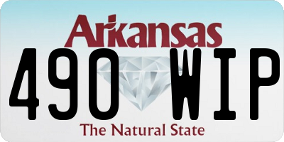 AR license plate 490WIP