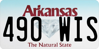 AR license plate 490WIS