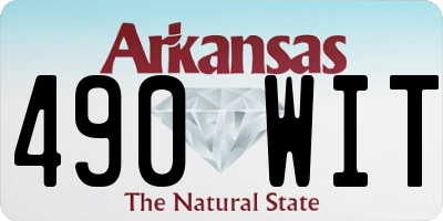 AR license plate 490WIT