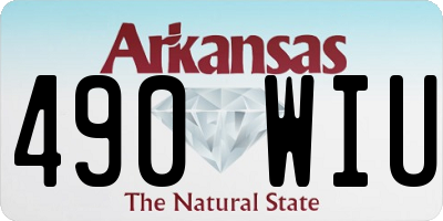 AR license plate 490WIU