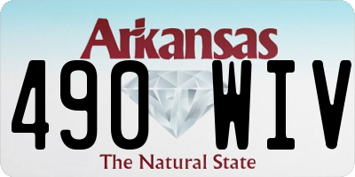 AR license plate 490WIV