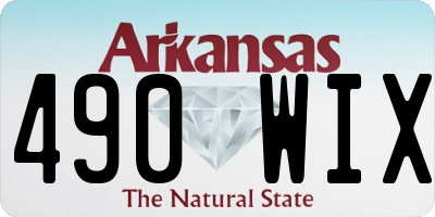 AR license plate 490WIX