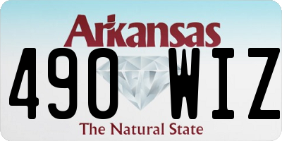 AR license plate 490WIZ