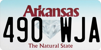 AR license plate 490WJA