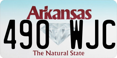 AR license plate 490WJC