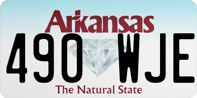 AR license plate 490WJE