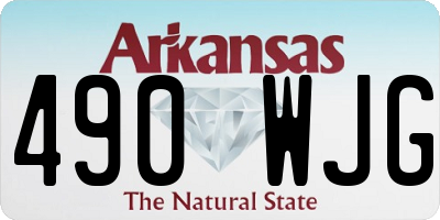 AR license plate 490WJG