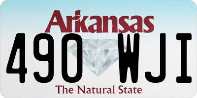 AR license plate 490WJI