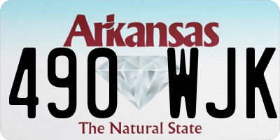 AR license plate 490WJK